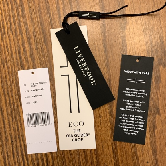 Liverpool Los Angeles Gia Glider Crop Women Jeans Size 8/29 - Picture 10 of 10